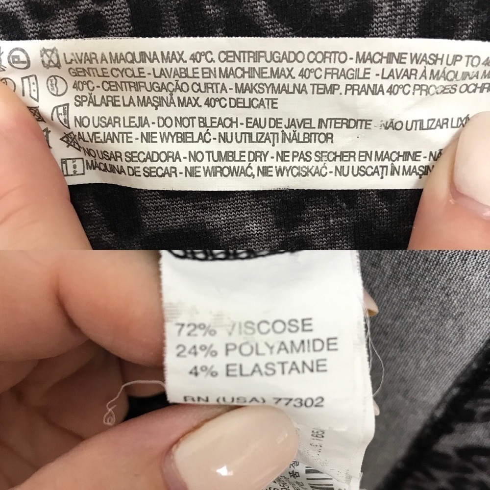 Zara Basic Leopard Print Stretch Shift Dress S - image 8